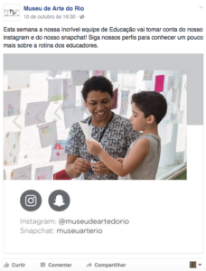 Educativo do MAR toma conta das redes sociais da instituição